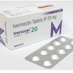 Iversuvac-20 (Ивермектин 20мг) 10таблеток
